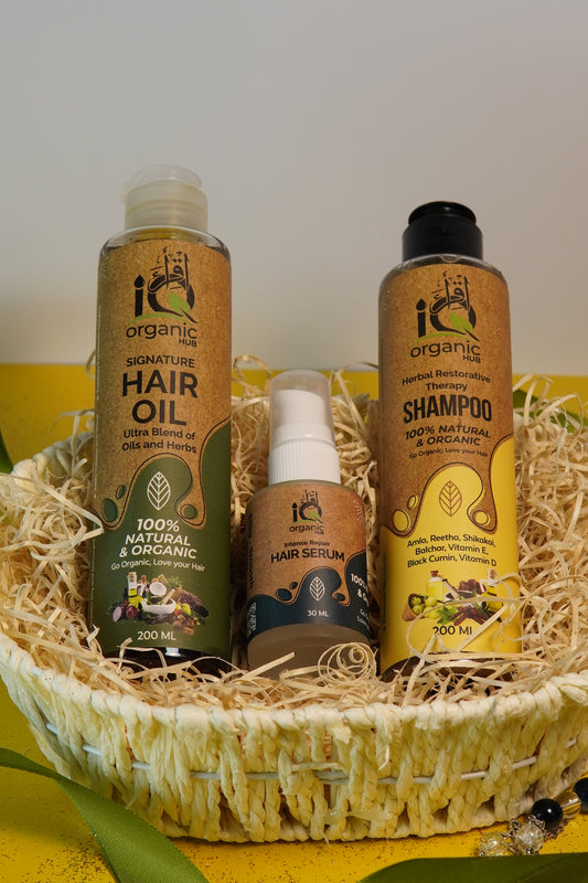 IQ Organic Deal - Hair Serum+Oil+Shampoo